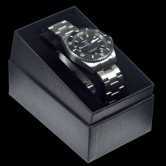 MWC 300m Automatic Divers Watch, SS Bracelet Tritium Sapphire Crystal Ceramic Bezel