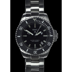 MWC 300m Automatic Divers Watch, SS Bracelet Tritium Sapphire Crystal Ceramic Bezel