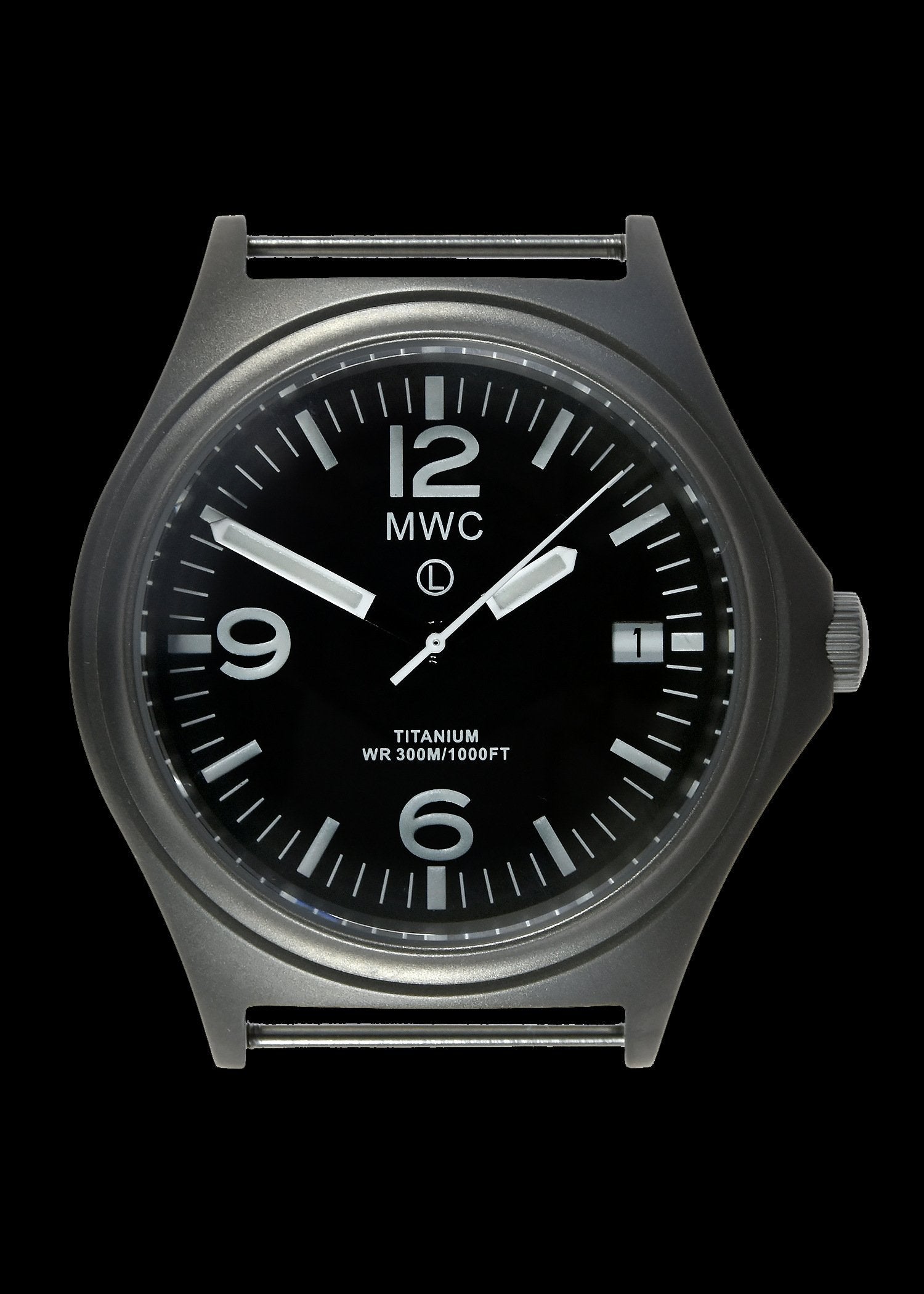 MWC 45th Anniversary Limited Edition Titanium Military Watch -300m Water with Luminova and Sapphire Crystal