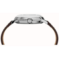 Timex Marlin Automatic Watch with Brown Leather Strap Black - TW2T230007U