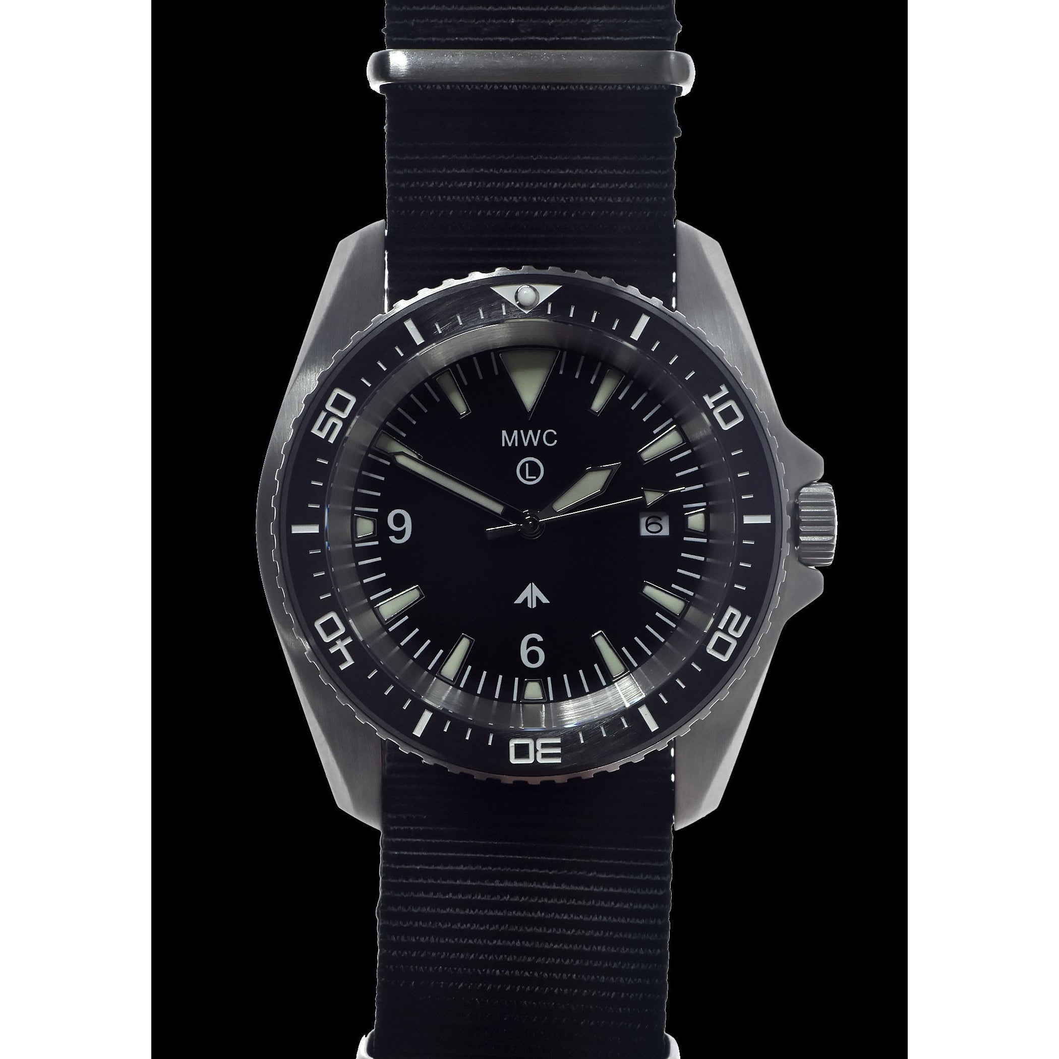 MWC Military Divers Watch in Stainless Steel Case (Quartz) with Sapphire Crystal and Ceramic Bezel
