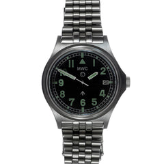 MWC G10 300m / 1000ft Water resistant Stainless Steel Military Watch with Sapphire Crystal on Bracelet
