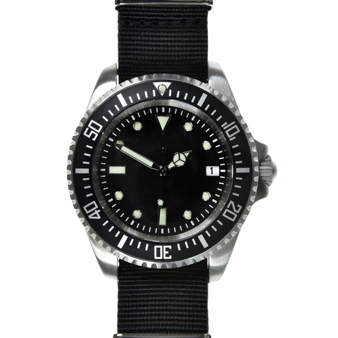MWC 24 Jewel 300m Water Resistant 24 Jewel Automatic Military Specification Divers Watch on NATO Strap (Sterile)