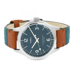 Timex Waterbury Blue Watch with Leather Strap - TW2P95700
